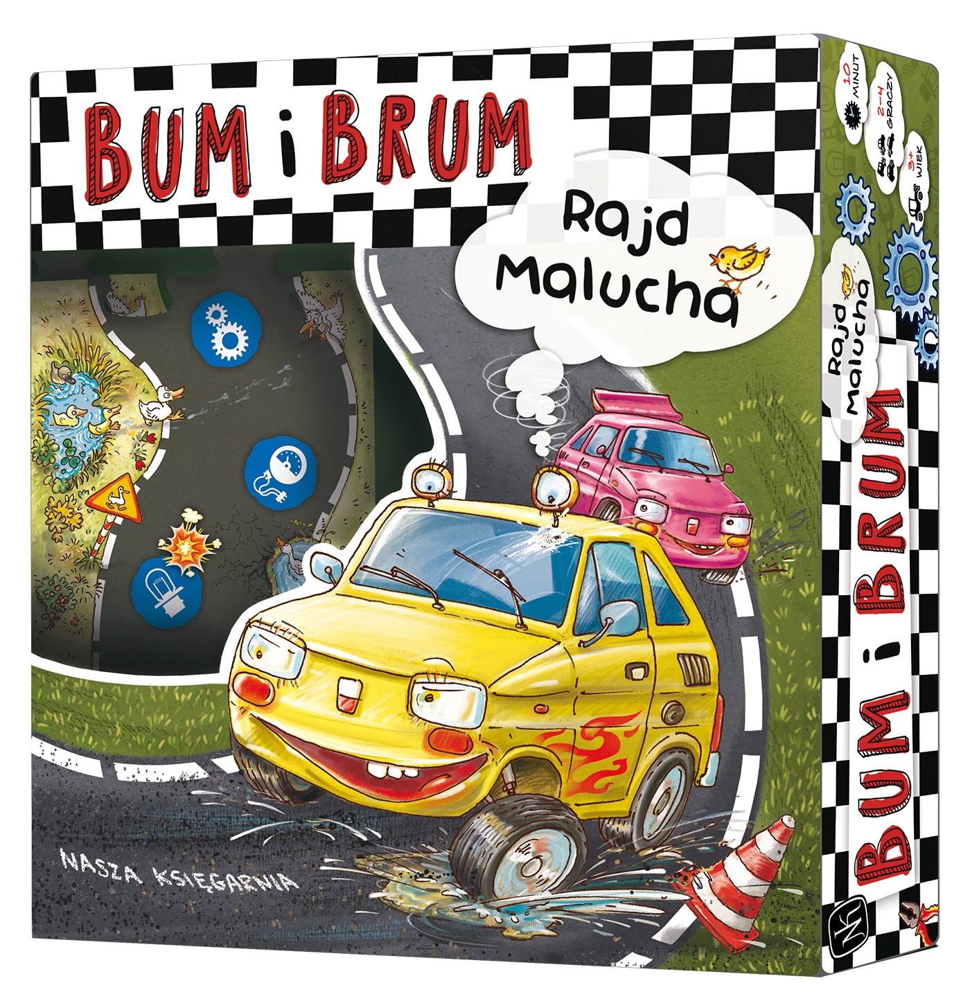 Stolná hra Boom and Brum. Rallye batoliat Nasza Księgarnia